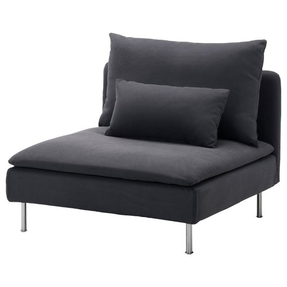 IKEA Other - NEW IKEA SÖDERHAMN Cover For 1-seat Section Samsta Dark Gray 802.351.94
